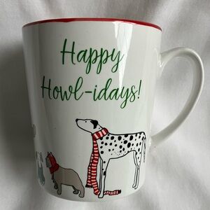 PRIMA DESIGN Happy Howl-idays Dog Mug NWOT
